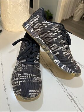 NOBULL Black and White Knit Training Shoes size W9